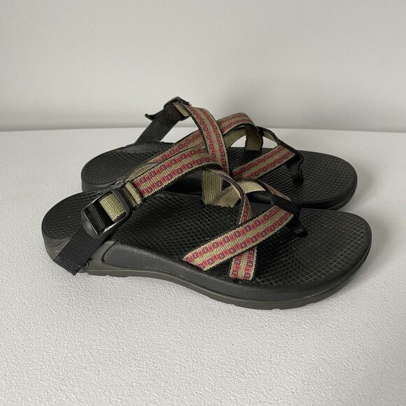 Chaco Sandals Strappy Backless Hiking Water Shoes Outdoor Pink Black Women's 8 - Picture 2 of 11